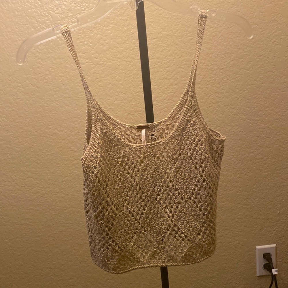 Free people macramé style top